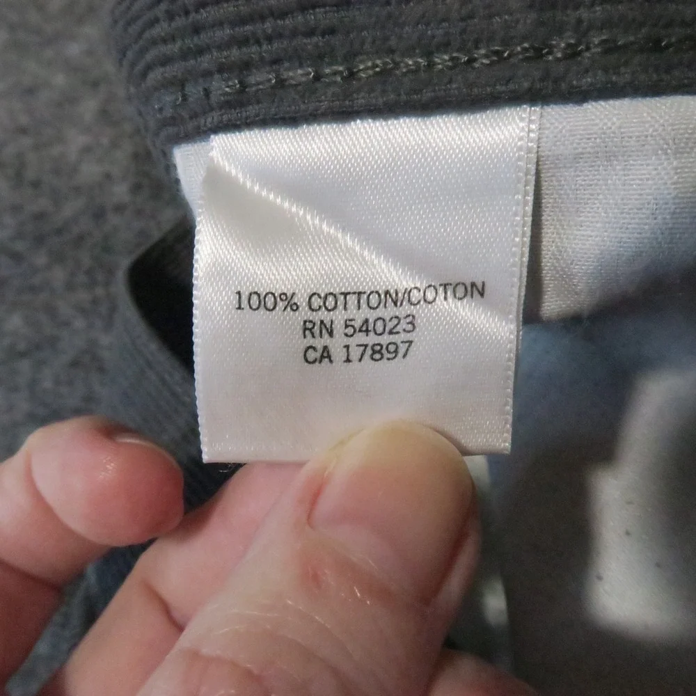 Banana Republic Straight Corduroy Pants 30x30‎ Castle Grey Academia Preppy 90s